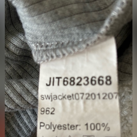 Shein Color Gray Cropped Zip Up Hooded Women’s Jacket Size Medium - Picture 2 of 13